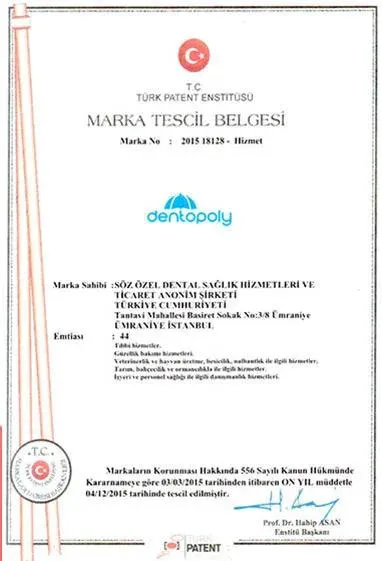 Marka Tescil Belgesi